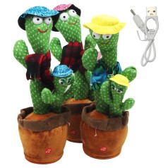 Мягкая интерактивная игрушка "Кактус 2 в 1"