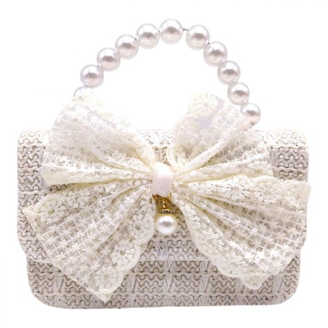 Сумочка детская с бантом 15х10х7 см (БЕЛАЯ)