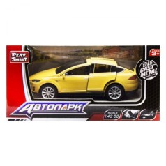 Уцінка. Машина металопластик Tesla model X, жовтий - зламані двері