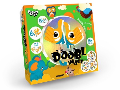 Настільна гра "Doobl image: Animals" укр