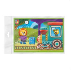Гра розвиваюча Vladi Toys м’які пазли  А5. Потяг. VT1104-22 (укр)