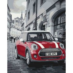 Картина по номерам "Mini Cooper" ★★★