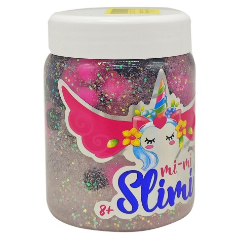 Слайм "Mi-mi Slimi", 150 г, черный+розовый
