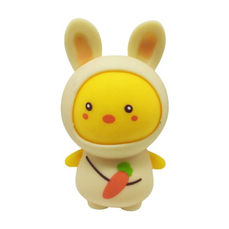 Игрушка-антистресс "Зайчик в костюме", кремовый