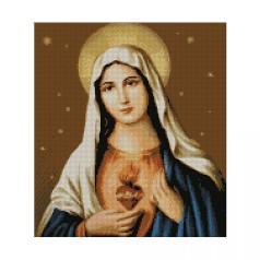 Алмазна картина FA10134 «Непорочне серце Марії», розміром 40х50 см кр