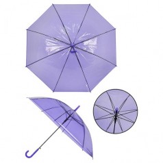Зонтик прозрачный, фиолетовый