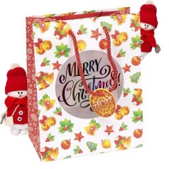 Пакет подарунковий "Merry Christmas" 18*23*10 см