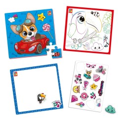 Набор для творчества "4в1. Веселые зверушки" укр