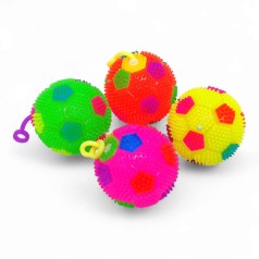 Сяюча пищалка М'ячик кольоровий 7,5 см МІКС