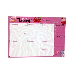Планер недельный "Сладкие мечты" 20х14,5см.