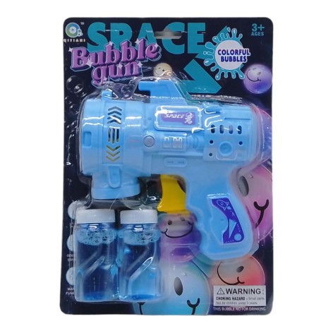 Пистолет с мыльными пузырями "Space Bubble Gun", голубой