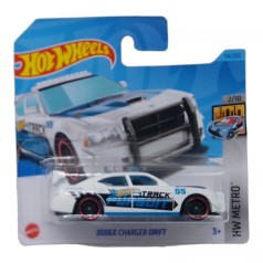 Hot Wheels dodge charger drift white