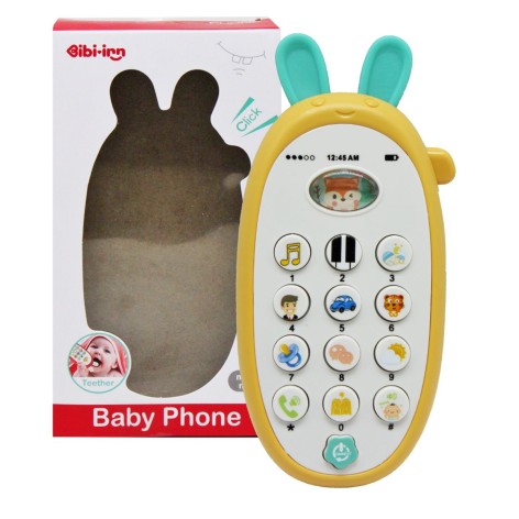 Интерактивная игрушка "Зайка телефон", желтый