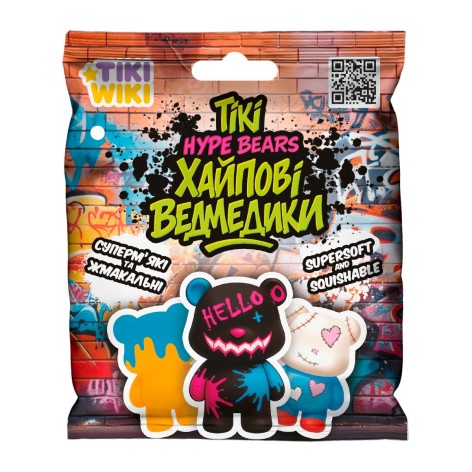 Игрушка-сквиш TIKI WIKI – ТИКИЕ ХАЙПОВЫЕ МИШКИ (в диспл.)