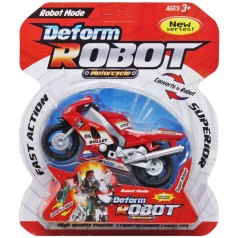 Мотоцикл-трансформер "Deform robot", красный