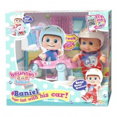 Маленькая кукла-пупс "Bouncinʼ Babies Baniel little" с ходунками