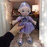 М'яка лялька "Балерина", 38 см (малінова)