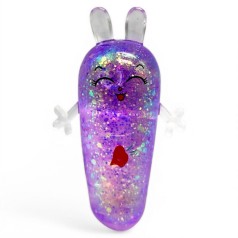 Антистрес жуйка-тягучка "Морквинка" 11 см (фіолетовий)