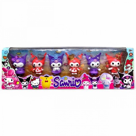 Герої "Аніме. Санріо. Куромі" 6 фігурок, висота 6.5 см, в коробці