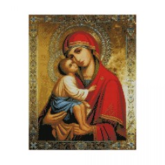 Алмазна картина FA10375 «Донська ікона Божої Матері», розміром 40х50 см кр