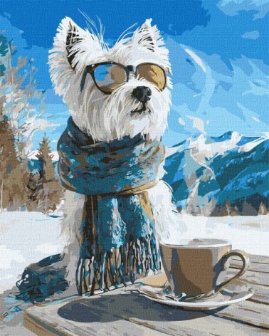 Картина по номерам - "Зимний перерыв" ©art_selena_ua, 40х50см