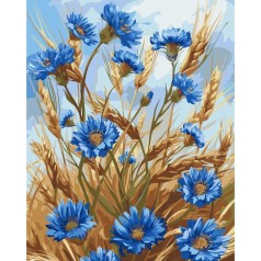 Картина за номерами "Волошки" 40x50 см