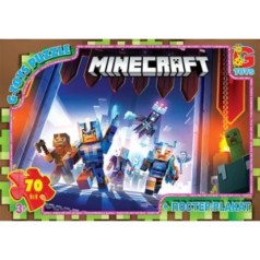 Пазли ТМ "G-Toys" із серії  "Minecraft" (Майнкрафт), 70 ел.
