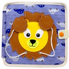 Мягкая книжка-бизиборд (фетр, пальчиковые игры, сортер, элементы на липучках)