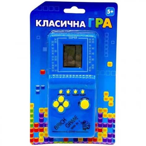 Электронная игра "Тетрис" 6,5*2*14,5 см (синий)