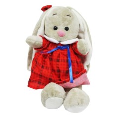 Мягкая игрушка "Зайка", в красном