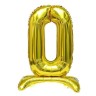Шарик фольгированный цифра  "0" напольный 80 см