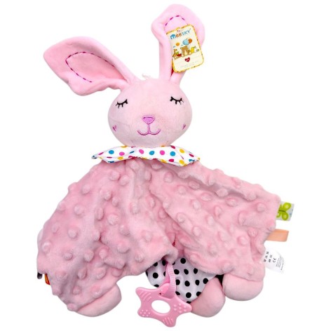 ПОГРЕМУШКА МЯГКАЯ (РОЗОВЫЙ ЗАЙЧИК)