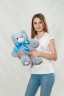 Мягкий плюшевый медведь Boxi Арни 64 см, серый