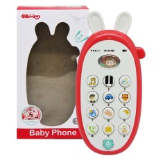 Интерактивная игрушка "Зайка телефон", красный