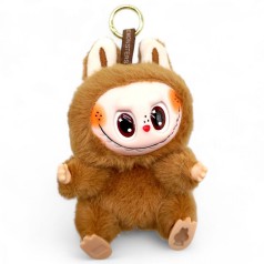 Лабубу з LED підсвіткою, музична (без упаковки) 16 см (КОРИЧНЕВА)