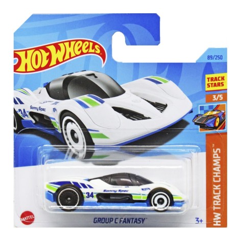 Базова машинка Hot Wheels GROUP FANTASY 34 WHITE+BLUE