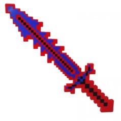 Меч со светом и звуком "Minecraft" (красный)