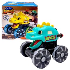 Инерционная машинка "DinoCar: Press&Go" (БИРЮЗОВАЯ)