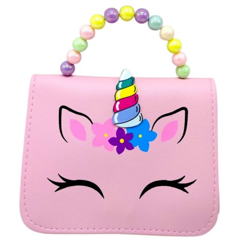 Сумочка детская "Цветной рог" (РОЗОВАЯ)