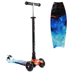 Самокат триколісний “Best Scooter: Синее пламя"