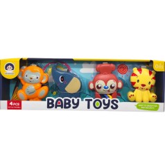 Набор погремушки (4 штуки) в коробке