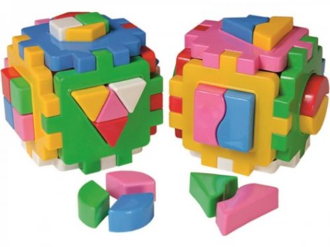 Уцінка. Куб сортер "Розумний малюк. Логіка-комбі" (2 шт) - тріснула одна деталь, не значне пошкодження