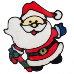 Новогодняя наклейка "Дед Мороз" силиконовая (вид 5)