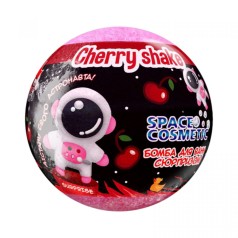 Аква Шайн Space Cosmetic бомба д/ванна с игрушкой 100г Вишневый шейк