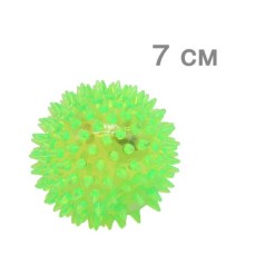 М'ячик із шипами, зелений, 7 см