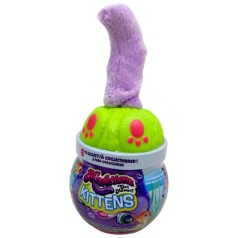 Котенок в аквариуме, сиреневый хвост