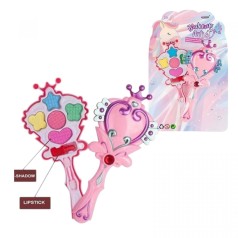 Косметикатин для век, помады, аппликатор, на листьях.