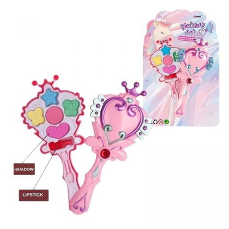 Косметикатин для век, помады, аппликатор, на листьях.