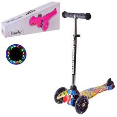 Самокат трехколесный "ScooTer Граффити" принтованый