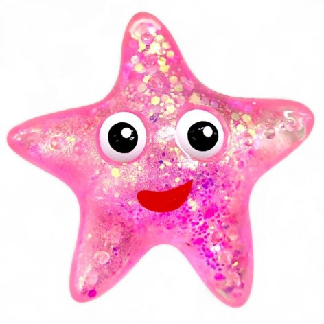 Антистрес жуйка-тягучка "Зірка" (рожевий)